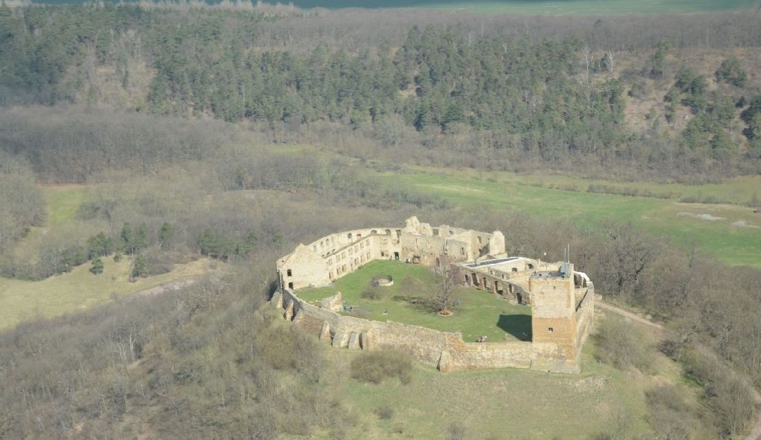 Burg Gleichen von oben