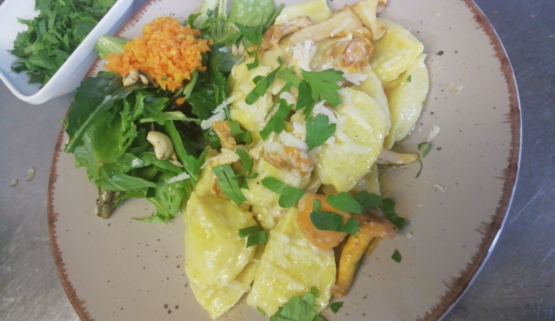 Ravioli mit Pfifferlingen